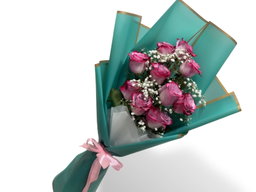 Purple Roses Arrangement