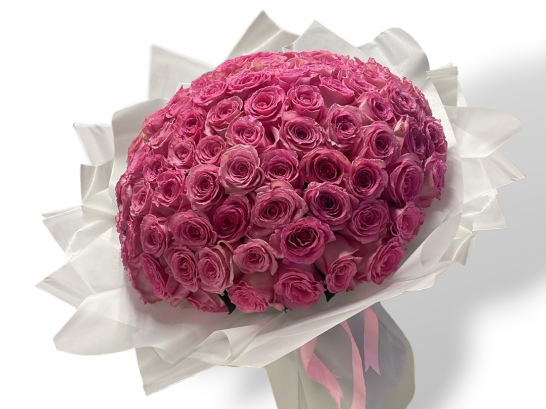 100 Pink Roses