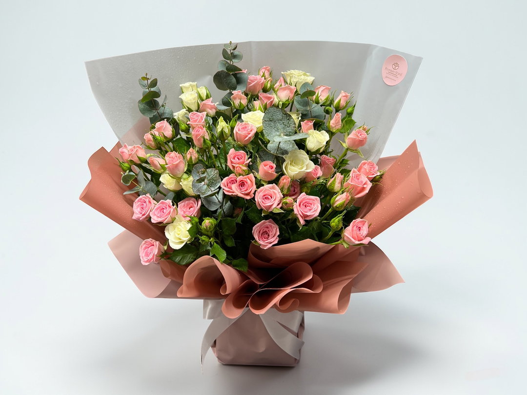 Mixed Baby Roses Arrangement