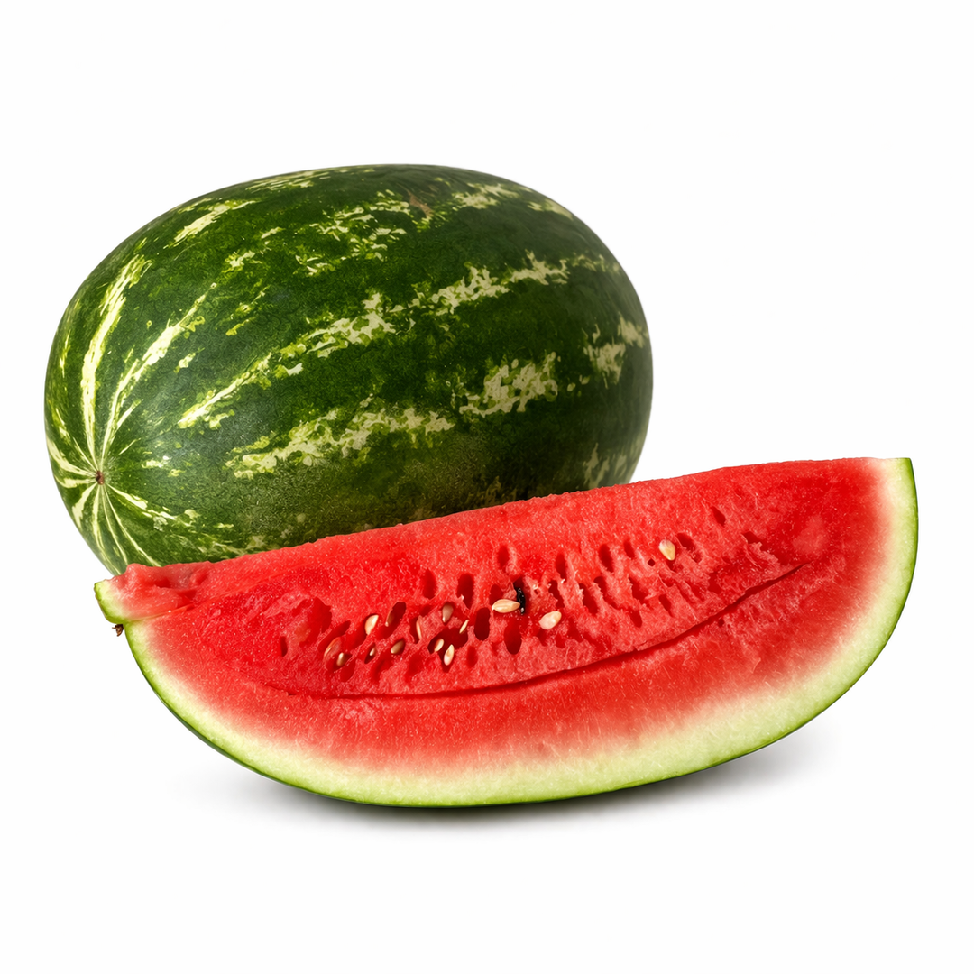 بطيخ – عُمان (حبة واحدة تقريباً 6–7 كجم) / Watermelon – Oman (1 pc, approx. 6-7 kg)