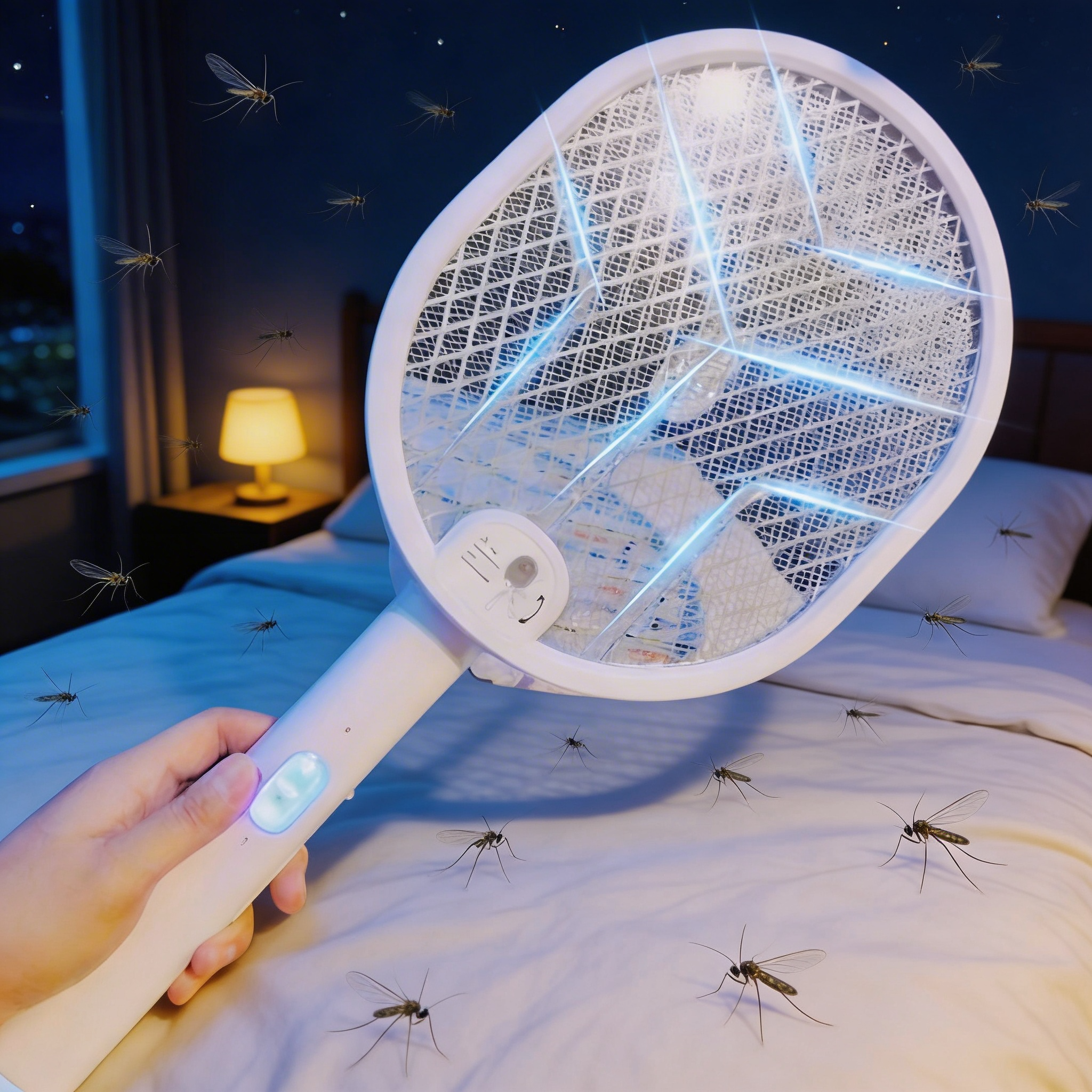 10600007 - FOLDABLE MOSQUITO RACKET