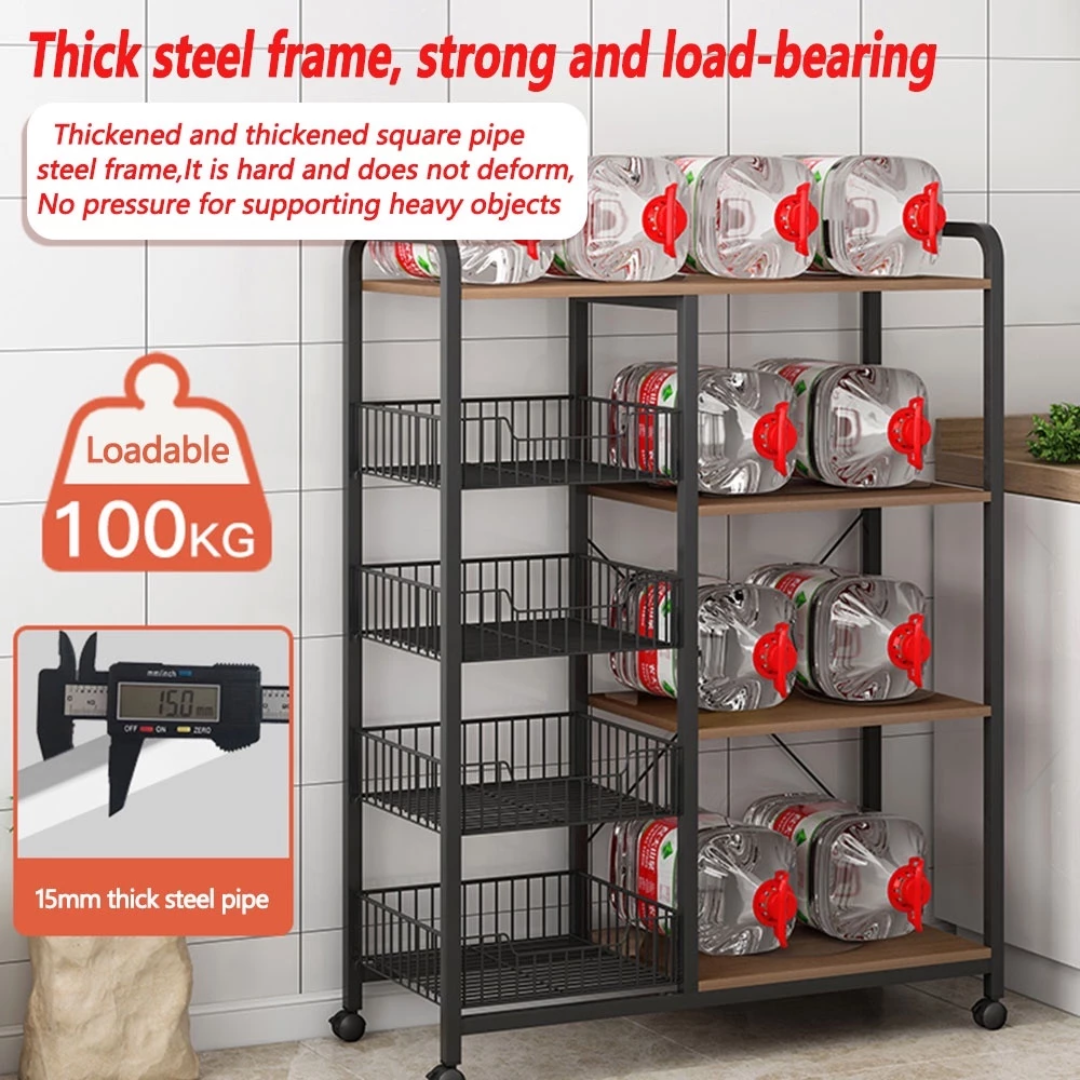 KITCHEN SNACK VEGETABLE TROLLEY RACK  (RAK DAPUR)_1
