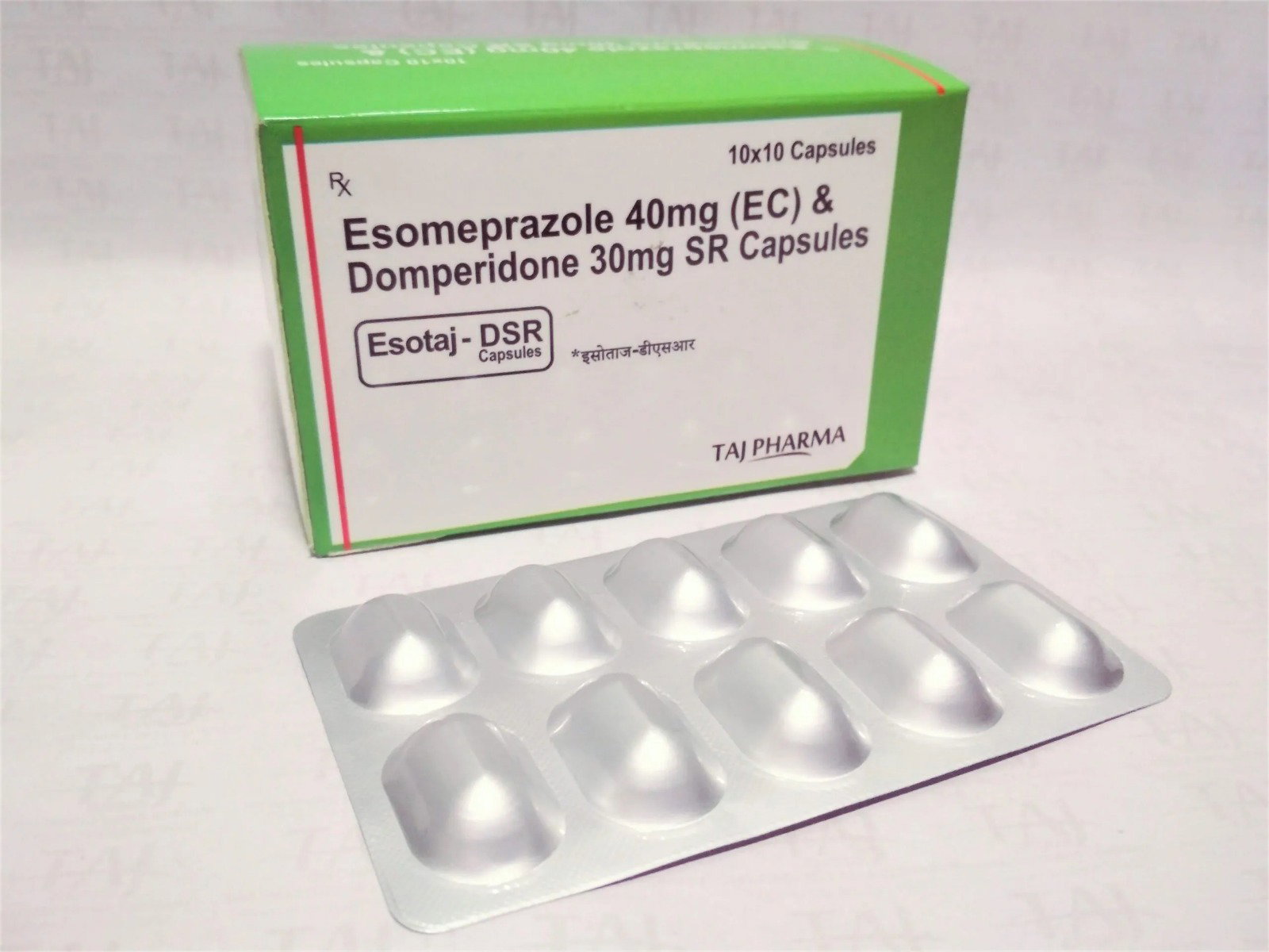 Esomeprazole + Domperidone (Sr) Capsules 40 Mg Capsule