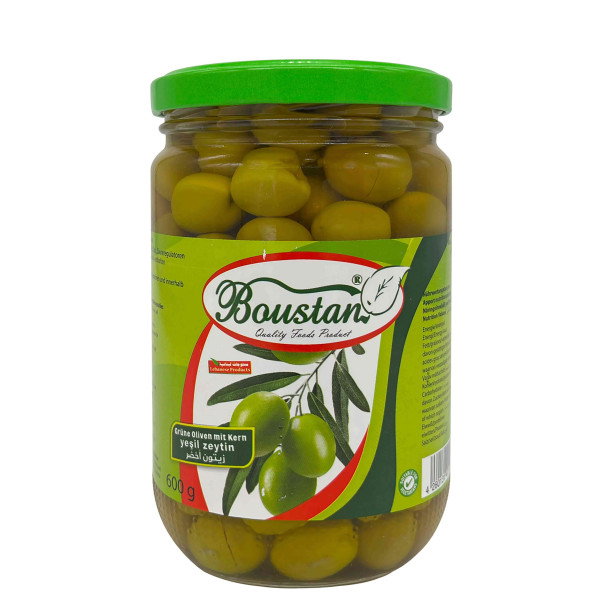 زيتون أخضر سلقيني البستان | Boustan Grüne Oliven | 600g_0