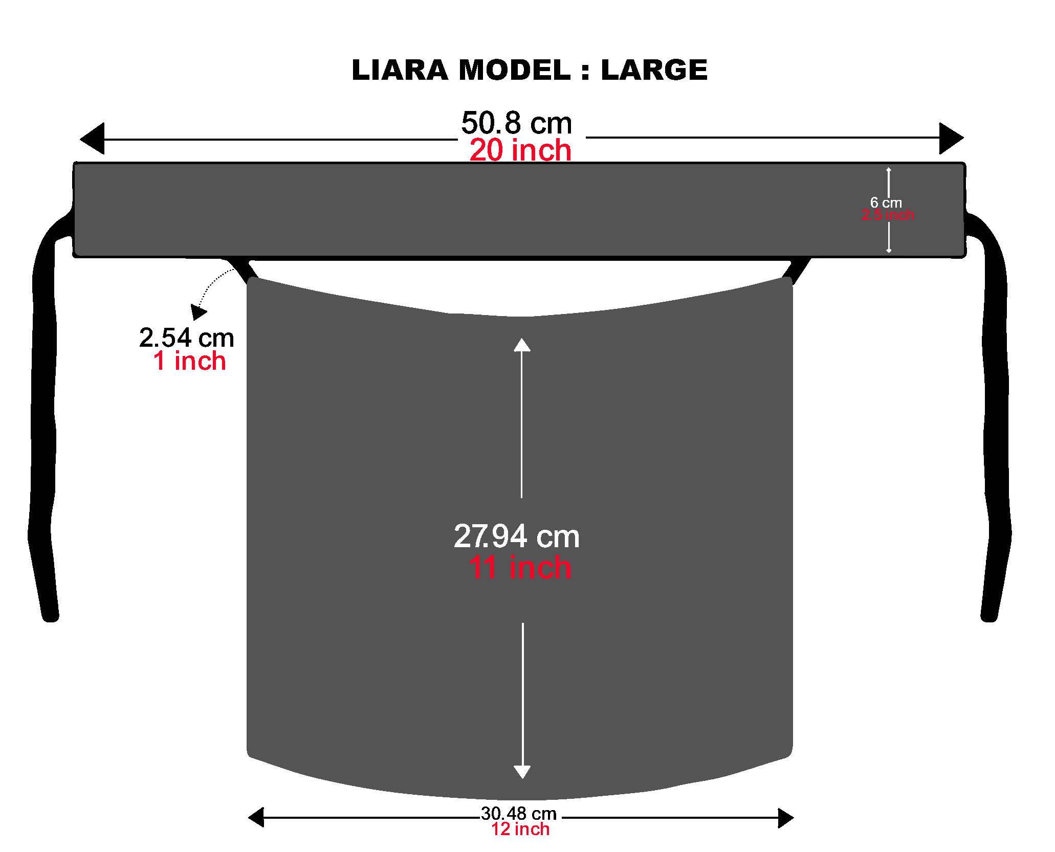Large Normal Niqab (11 inch /12 inch)_4