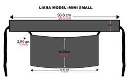 Liara Mini small Niqab (6 inch /12 inch)