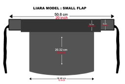 Small Double Layer Niqab (8 inch / 12 Inch )