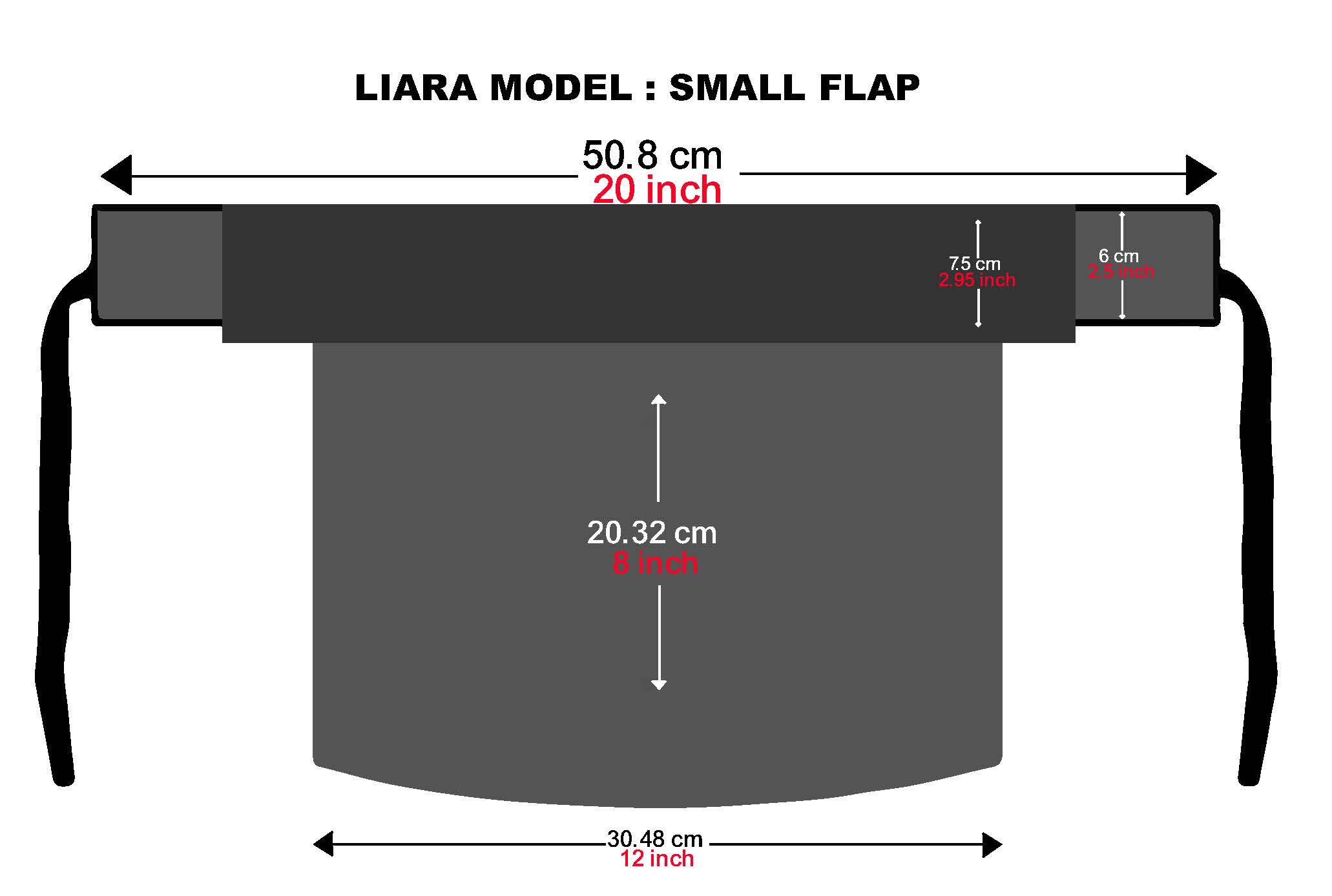 Small Double Layer Niqab (8 inch / 12 Inch )_7