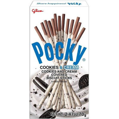 GLICO POCKY COOKIES & CREAM 70G_0
