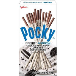 GLICO POCKY COOKIES & CREAM 70G