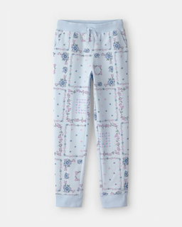 Girls Floral Drawstring Knit Joggers - 5 Colours