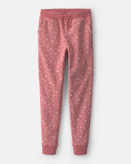 Girls Floral Drawstring Knit Joggers - 5 Colours