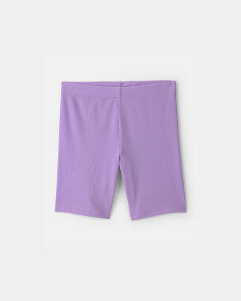 Girls Rib Bike Shorts