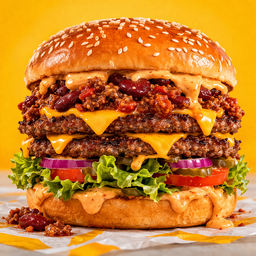 Signature Smash Chilli Con Carne Burger