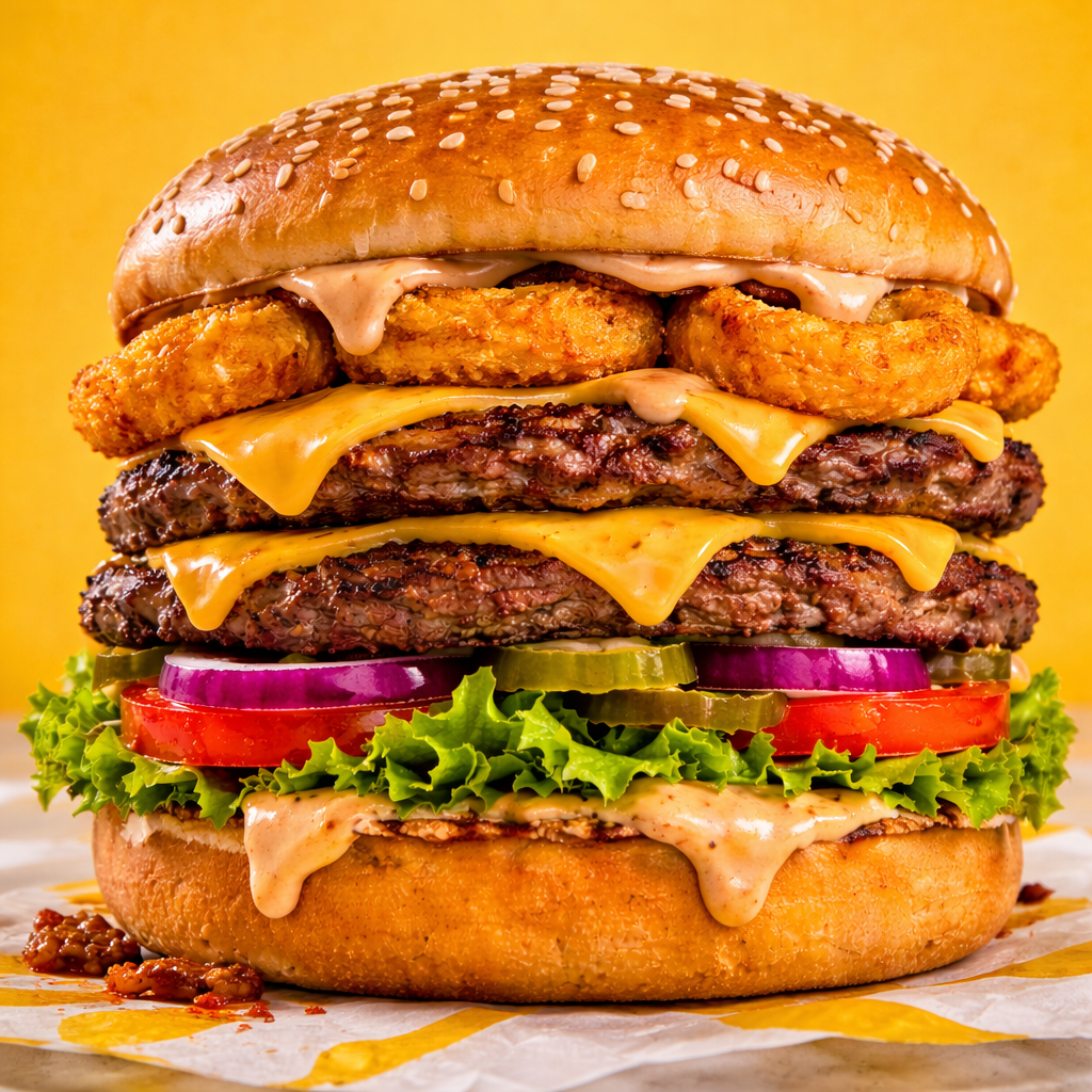 Signature Smass Onion Ringer Burger_0