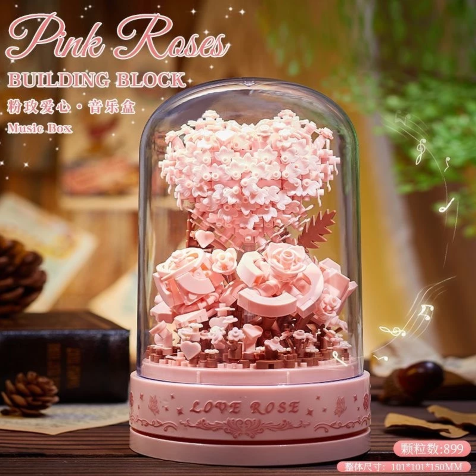 Heart rose MUSIC BOX _2