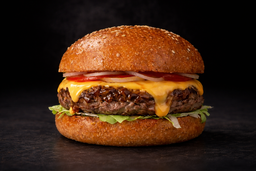 French Onion Beef Cheese Burger