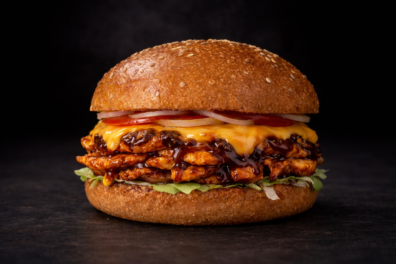Grilled Chicken Cheese Burger_0
