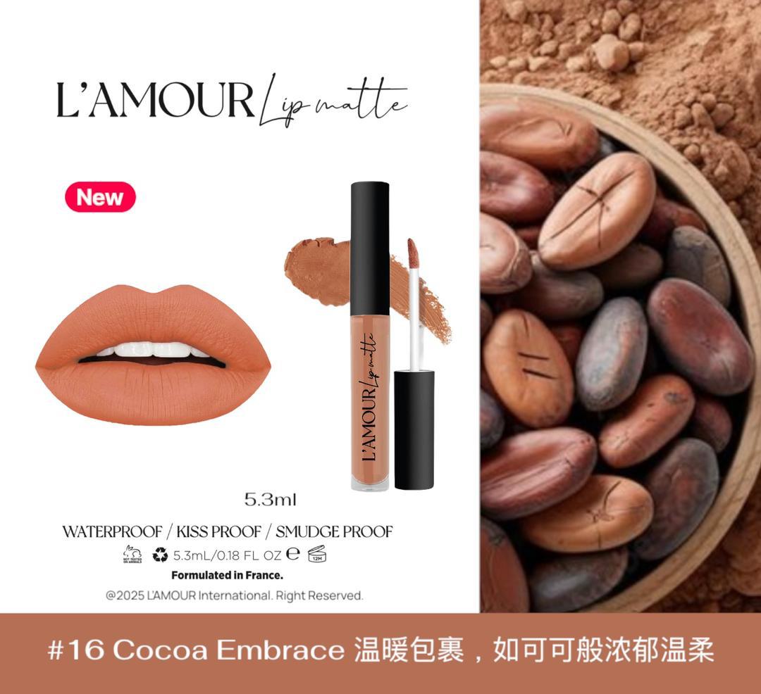 L’AMOUR Lip Matte 5ml - 12 Colours (89RM/Pcs)_3