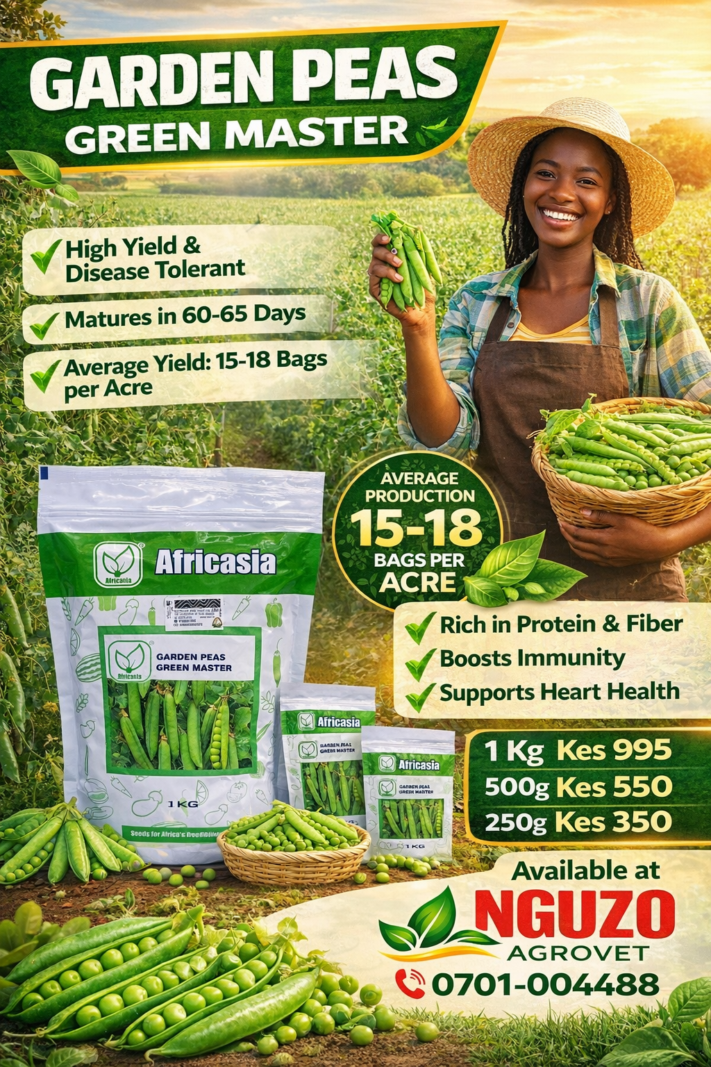 GARDEN PEAS -GREEN MASTER