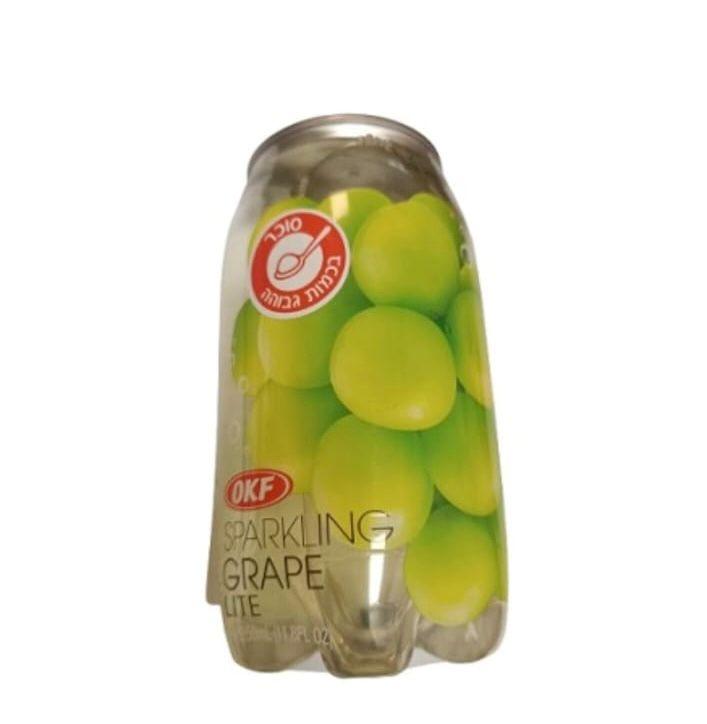 OKF משקה מוגז קל בטעם ענבים 350 מ"ל.
