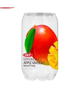OKF משקה מוגז בטעם תפוח מנגו 350 מ"ל.