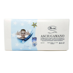 Asciugamani Piegati Monouso in Carta a Secco Goffrata 35 X67 60pz