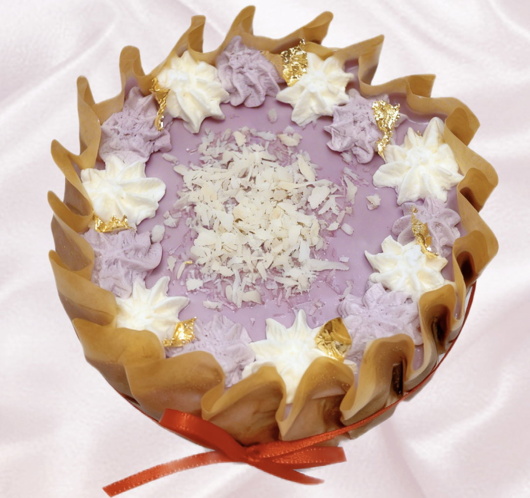 Ube Burnt Basque Cheesecake 