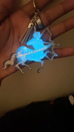 Glow in Dark Zodiac Keyrings  