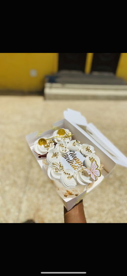 Bento Cake with 2 cupcakes 