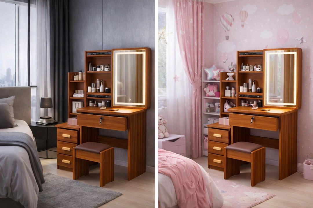Vanity con espejo led ( 3 cambios de luz)