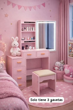✨ Vanity moderno con espejo de luz LED 
