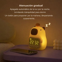Reloj despertador multifuncional  de capibara 