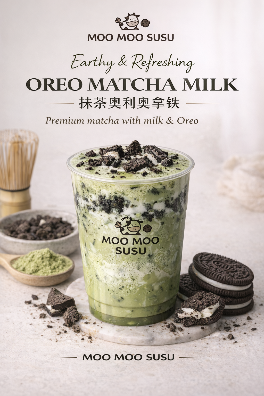 Oreo Matcha Milk 奥利奥抹茶鲜奶 _0