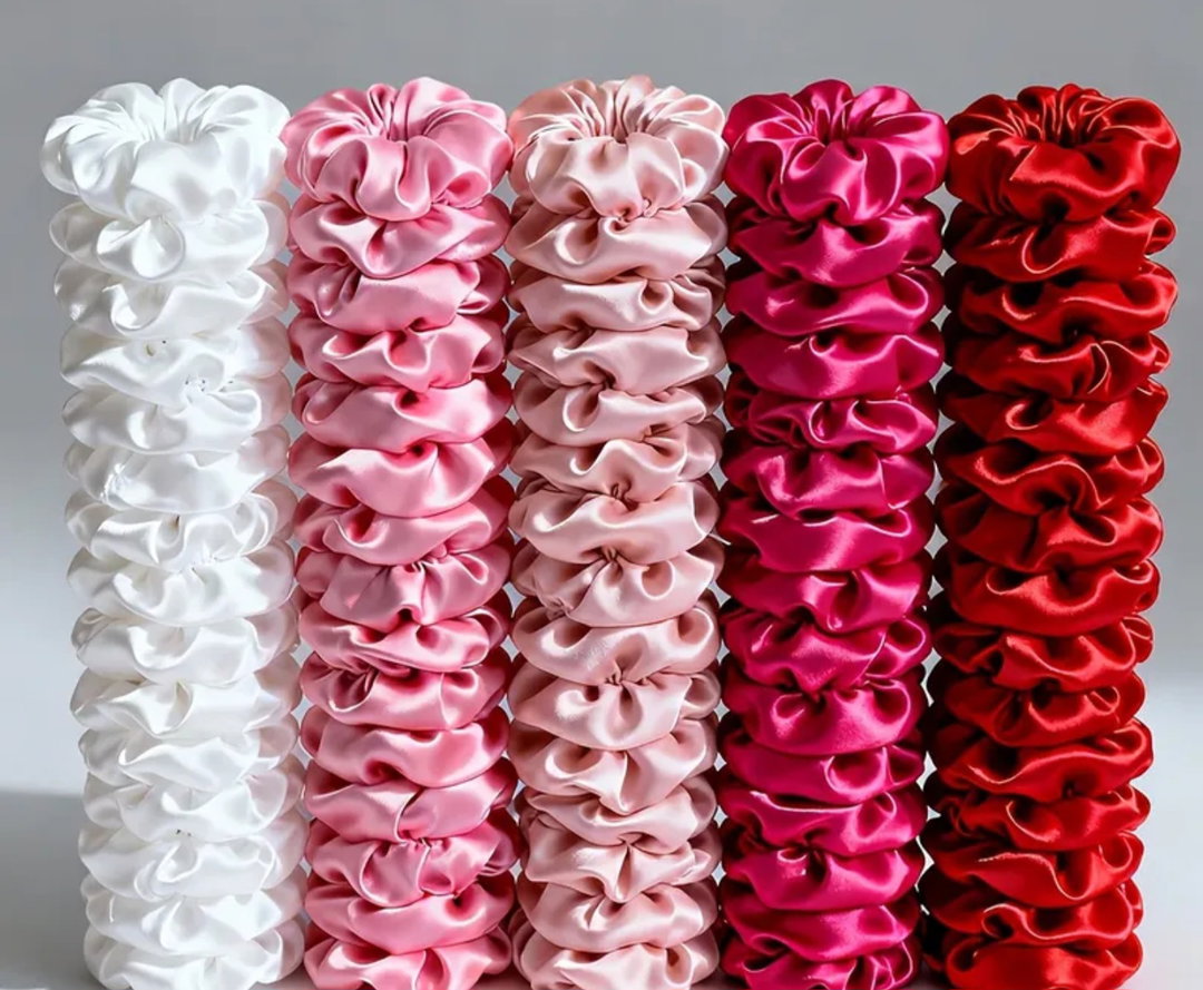 SILK SCRUNCHIES 5 FOR