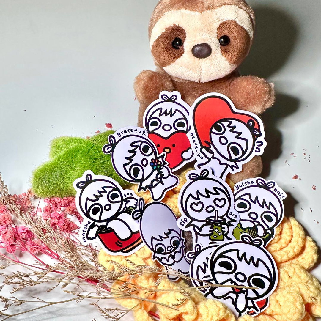 Combo (Sticker Pack + Matcha Latte)