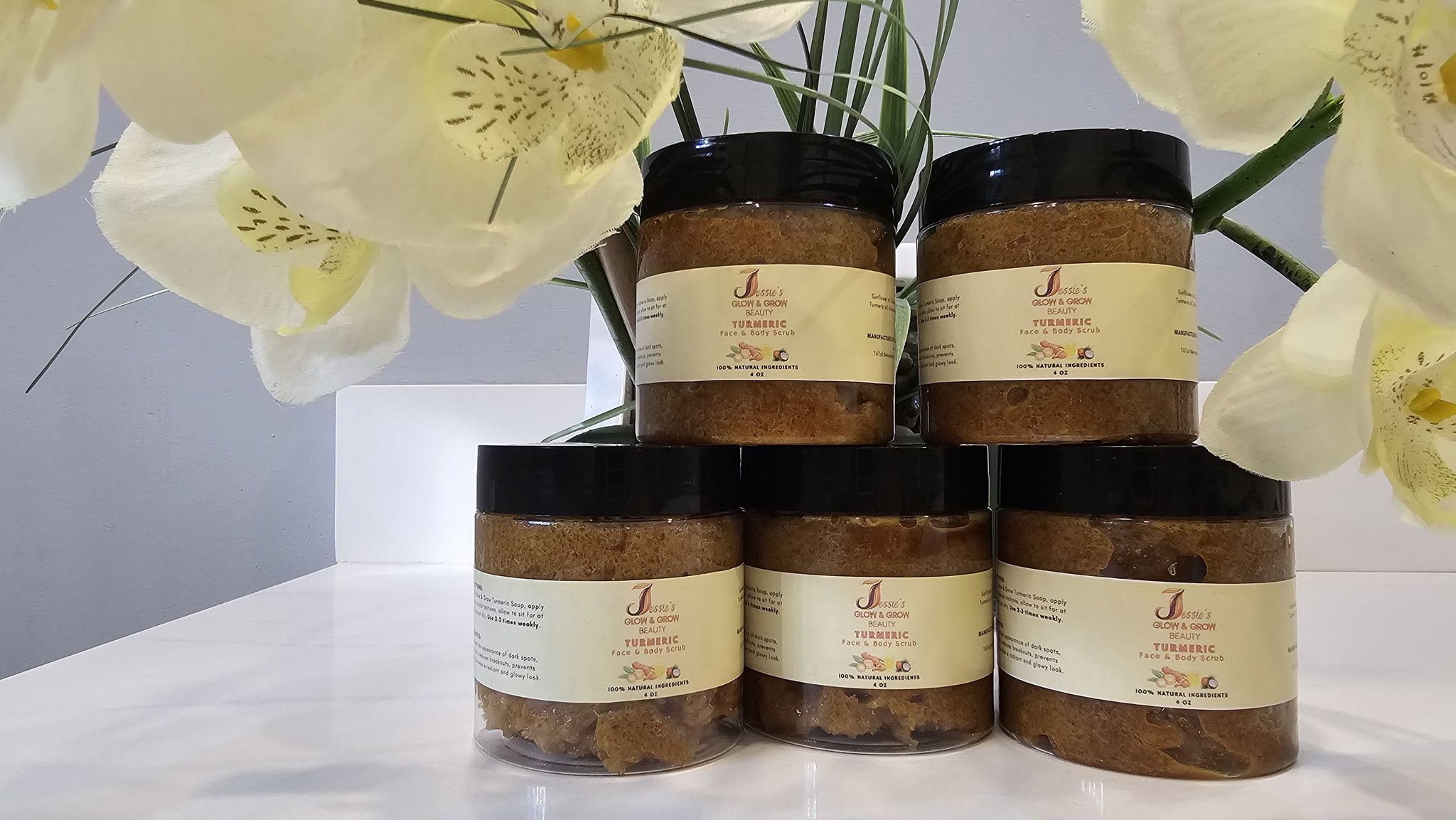 TUMERIC FACE AND BODY SCRUB 4OZ_0