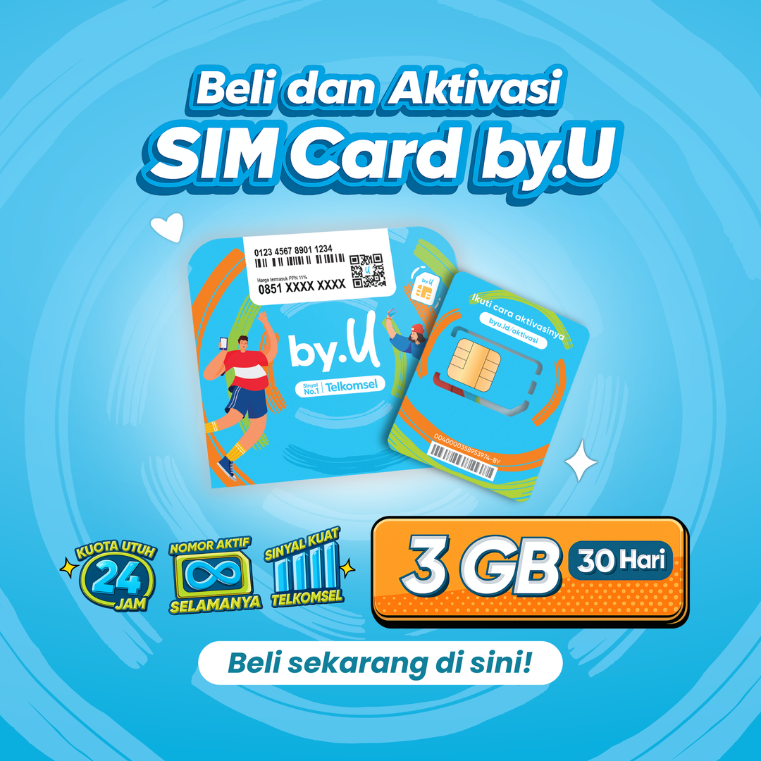 Kartu Perdana By.U 3GB