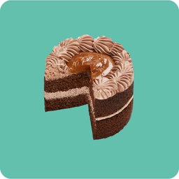 Bento Chocolate Caramel Cake