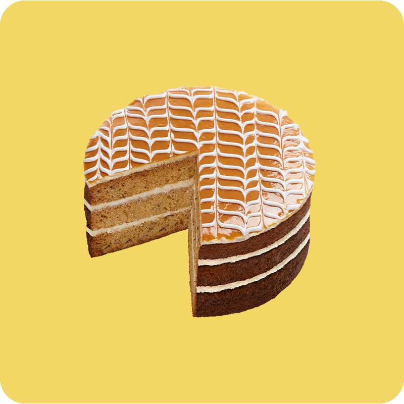 Banana Toffee Gateau Cake