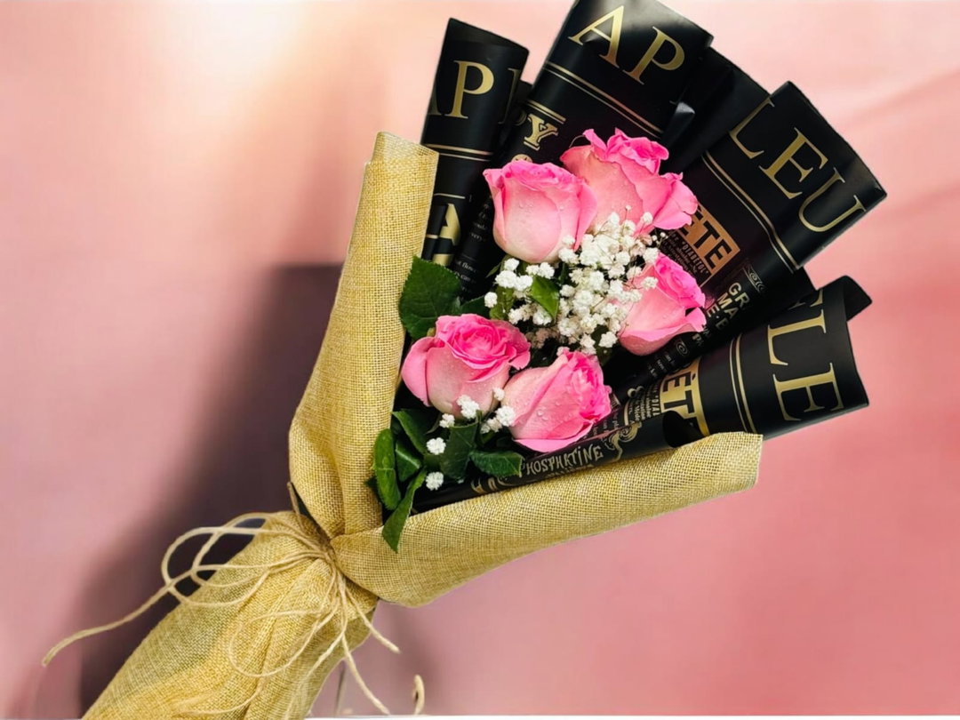Mini Bouquet Pink Roses