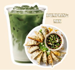 Matcha Latte + Dumpling Combo