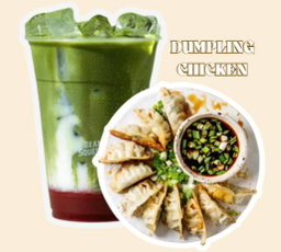 Matcha Strawberry + Dumpling Combo