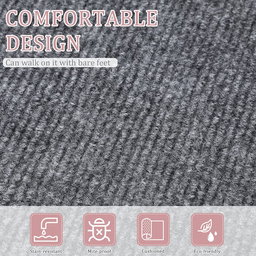 Alfombra Autoadhesivas 60 x 60cm Gris Claro 
