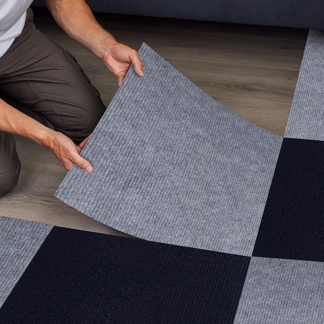 Alfombra Autoadhesivas 60 x 60cm Gris Claro _1
