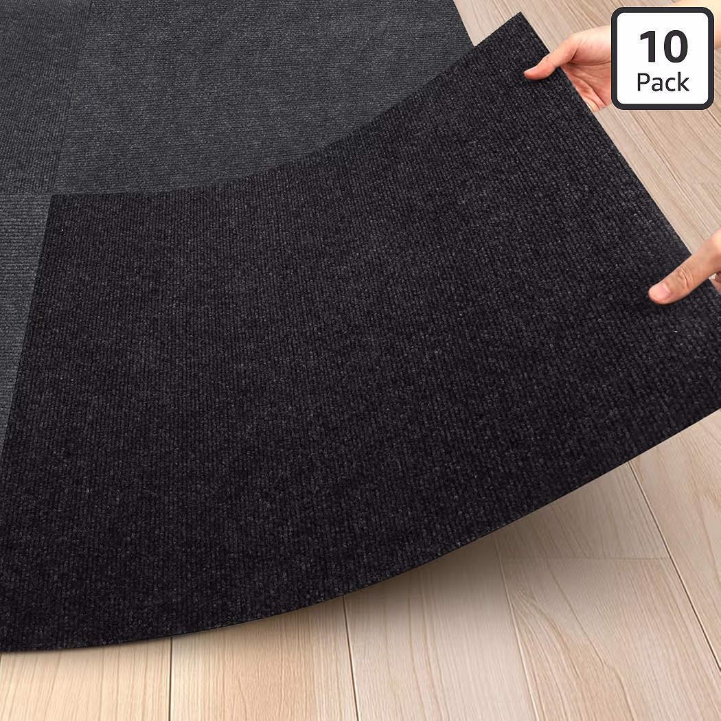 Alfombra Autoadhesivas 60 x 60cm Negra _0