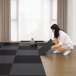 Alfombra Autoadhesivas 60 x 60cm Negra 