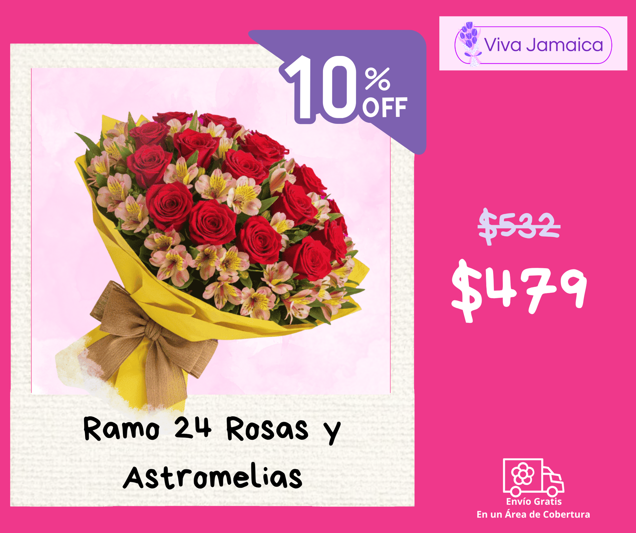 Ramo 24 Rosas y Astromelias_0