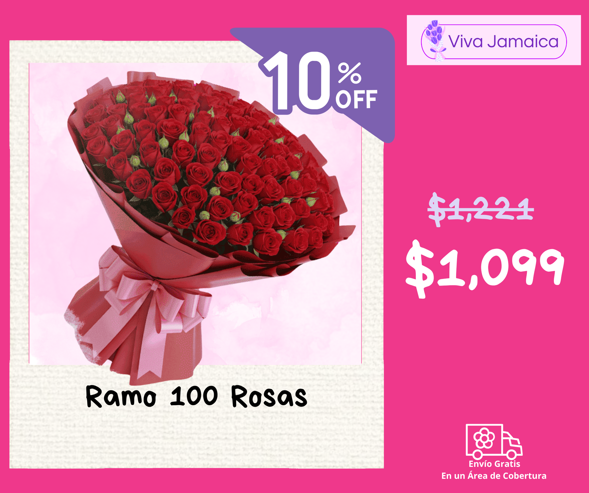 Ramo 100 Rosas_0