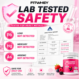 FITWHEY™ Collagen Dipeptide 5555mg (20 Servings) | Marine Collagen Powder | Skin Hydration • Beauty & Glow • Zero Sugar